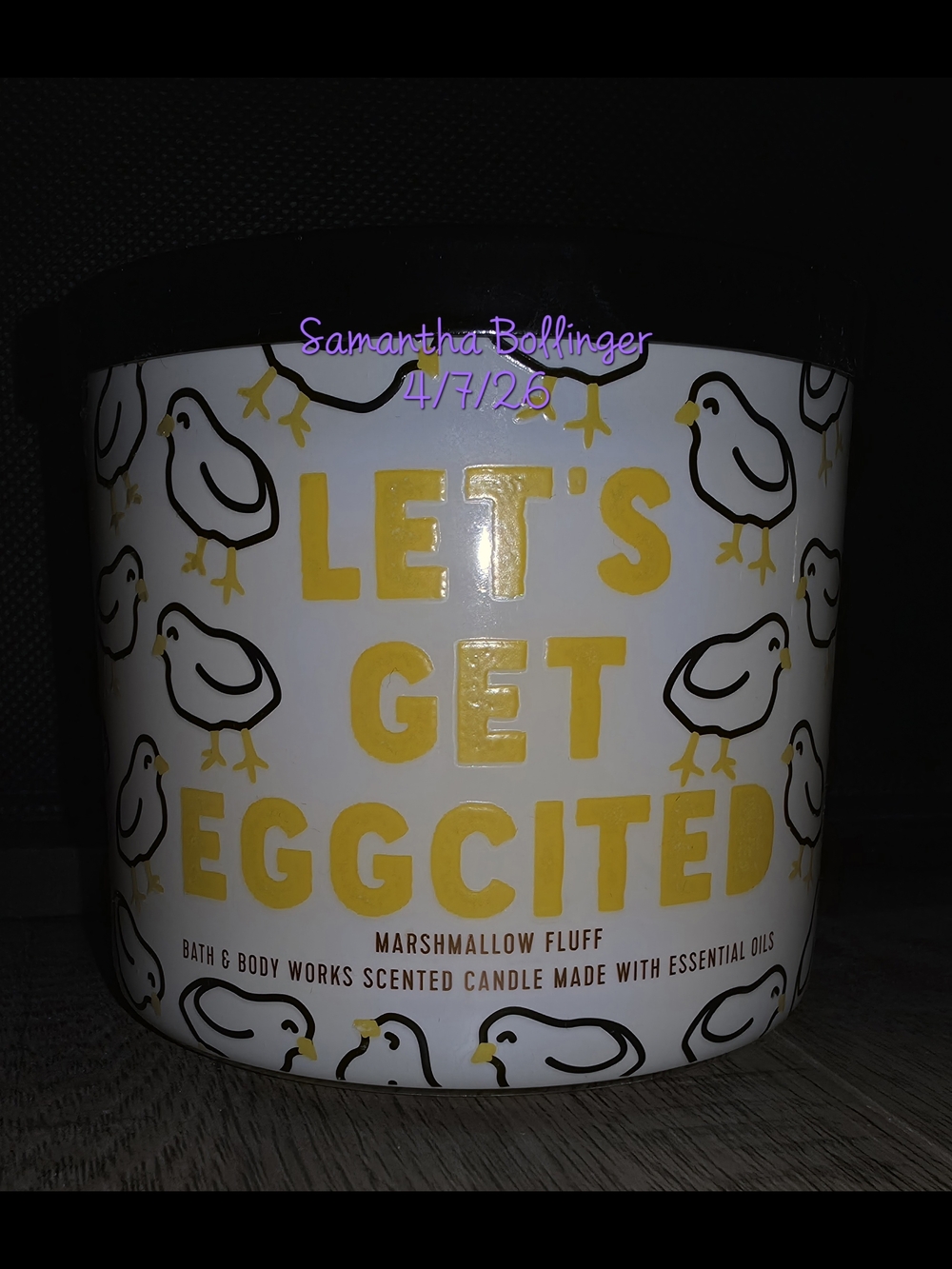 Bath & Body Works 3-Wick Candle  Let's Get Eggcited